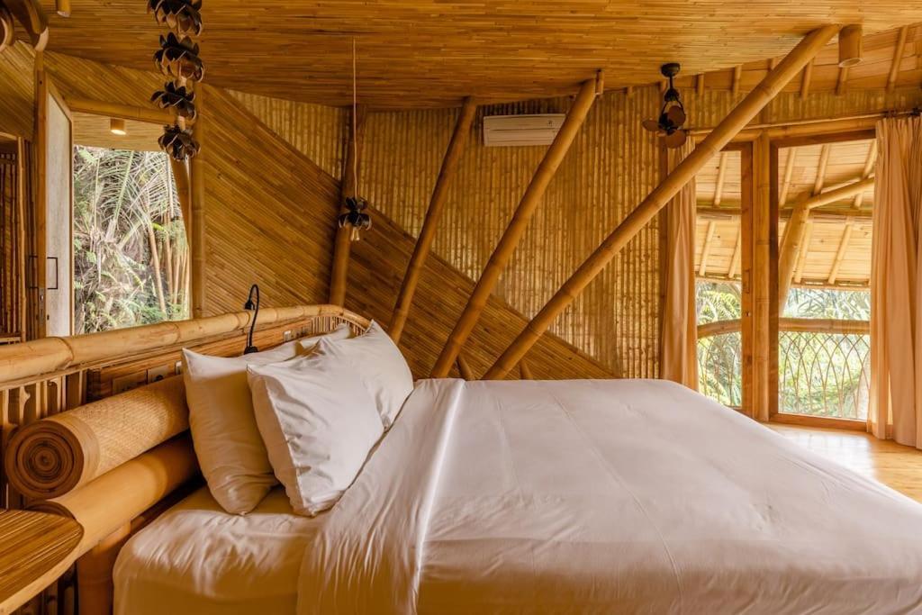 Aura House 2Bds Eco Bamboo House, Pool, River View Bringkit Kültér fotó