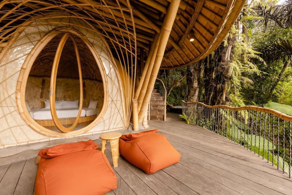 Aura House 2Bds Eco Bamboo House, Pool, River View Bringkit Kültér fotó